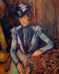 Frau in Blau (Madame Cézanne), 1900-02